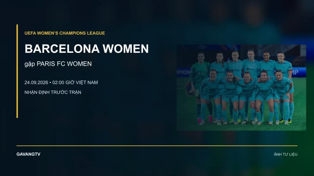Ảnh tư liệu đội hình Barcelona Women trước trận đấu năm 2024